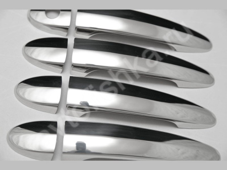 BMW 5 E60 (07.2003-) накладки на ручки дверей из нержавеющей стали, комплект 4 шт.