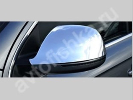 Audi Q7 (2006-) накладки на зеркала из нержавеющей стали, 2 шт.