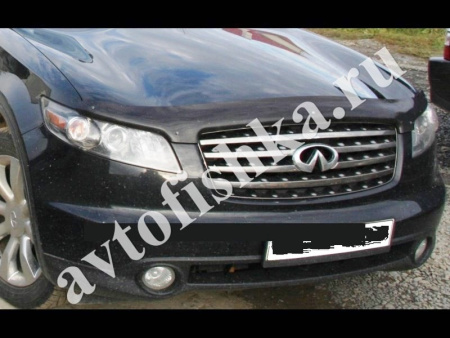 Дефлектор капота темный Infiniti FX 35, 45 2003-2008