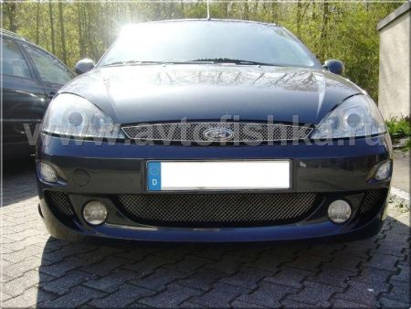 Ford Focus 1 (98-04) Europe+USA фары ксеноновые передние линзовые хромированные, со светящимися ободками, комплект 2 шт.