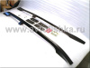 Toyota Land Cruiser Prado 120 (02-) рейлинги продольные на крышу, алюминиевые черные, комплект.