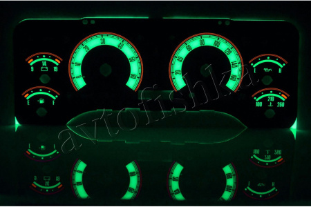 Jeep Wrangler TJ светодиодные шкалы (циферблаты) на панель приборов