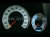 Mercedes W202 C class 1995-2000 светящиеся шкалы приборов - накладки на циферблаты панели приборов, дизайн № 2