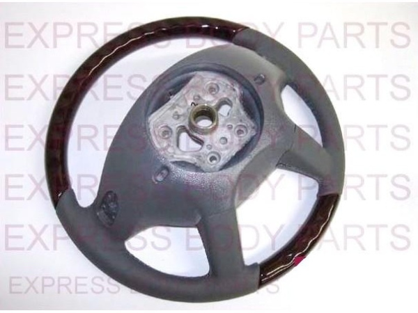 Mercedes W221, W216 (05-08) руль классический, серая кожа - дерево орех