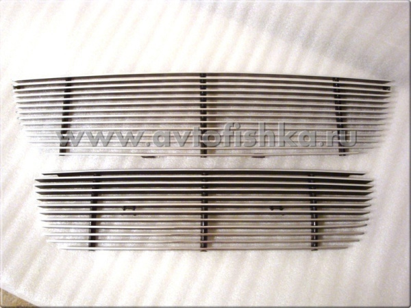 Ford Escape (05-07) решетки радиатора и бампера, алюминиевые, комплект 2 шт.