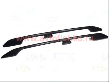 Nissan Qashqai (06-) рейлинги продольные на крышу, алюминиевые черные, комплект, оригинал