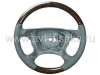 Mercedes W211, W209, W219 (2007-) руль классический, серая кожа - дерево орех, Classic