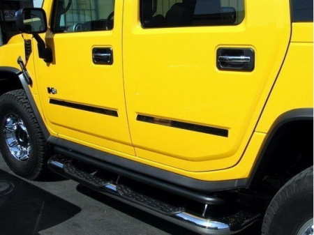 Hummer H2 молдинги дверей из нержавеющей стали, комплект 4 шт.