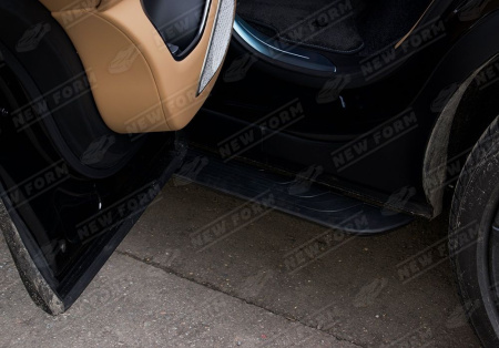 Land Rover Range Rover 5 поколение 2021 - 2023 Пороги черный молдинг