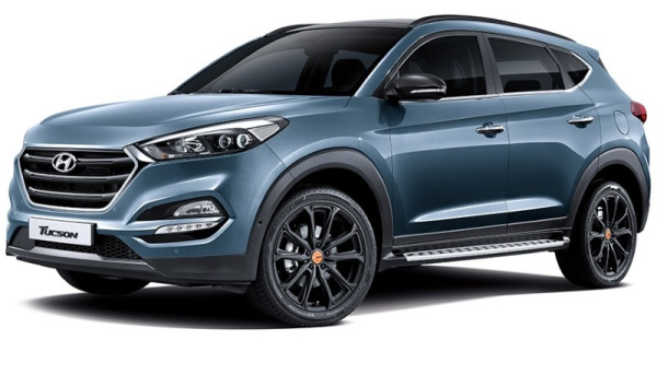 Hyundai Tucson (16–) Пороги ОЕМ, Sport дизайн