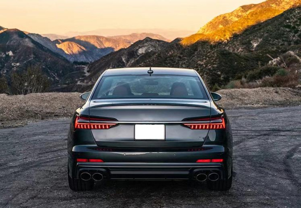 Диффузор S6 S-line с насадками для Audi A6 2019+