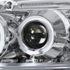 Honda Civic, Ferio EK (96-98) фары передние хромированные, со светящимися ободками с белыми рефлекторами, линзовые