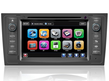 Автомагнитола с навигацией для Audi A6 (2001-2004)