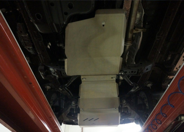 Toyota Land Cruiser Prado (09–) Защита картера + АКПП + РК 3 части, алюминий (V-все)