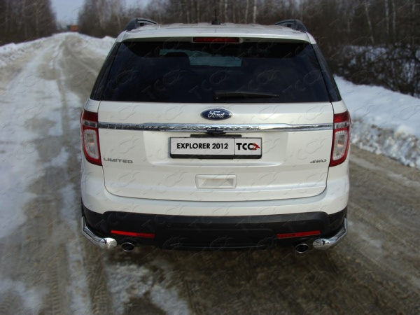 Ford Explorer (12–) Защита задняя (уголки) 76,1 мм
