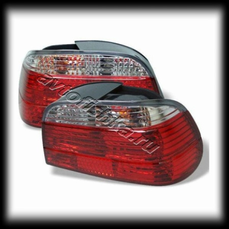BMW 7 E38 фонари задние красно-белые, комплект 2 шт.