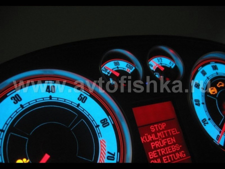 Audi A3 (96-02) (8L) светящиеся шкалы приборов - накладки на циферблаты панели приборов, дизайн № 2