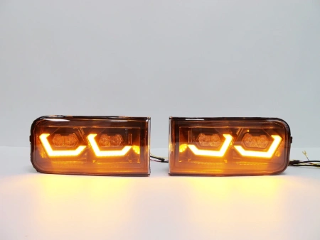 Toyota Land Cruiser 200 (2008-2011) противотуманные фары диодные с динамическими поворотниками