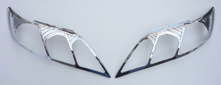 Toyota Camry V40 (06-) накладки на передние фары хромированные, комплект 2 шт.