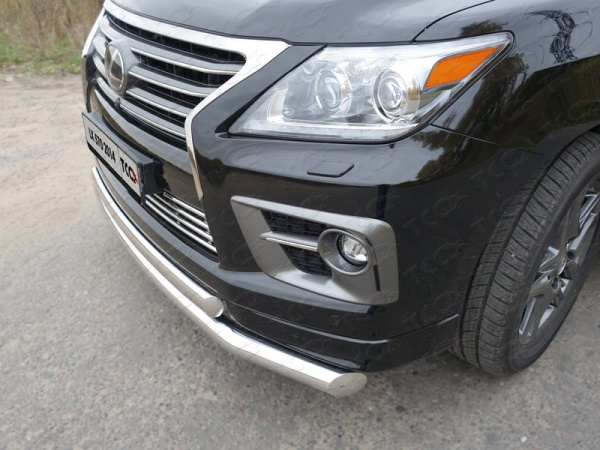 Lexus LX (12–) Защита передняя нижняя (двойная) 76,1/75 мм (только