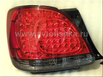 Lexus GS300, GS430 (97-04) задние фонари красно-тонированные светодиодные, комплект 2 шт.