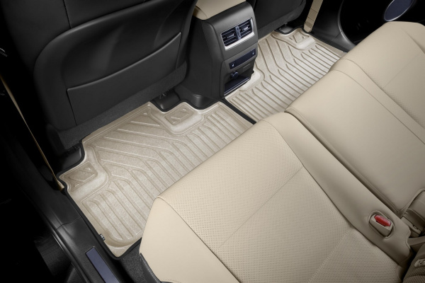 Коврики KVEST 3D в салон LEXUS RX, 2015->, 4 шт. (полистар, бежевый, черный)