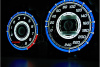 Honda Civic (92-95) светодиодные шкалы (циферблаты) на панель приборов - дизайн 7