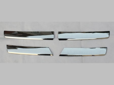 Mercedes-Benz GLK300 X204 (2009-2012) планки из полированной нержавеющей стали на решетку радиатора, комплект 4 шт.