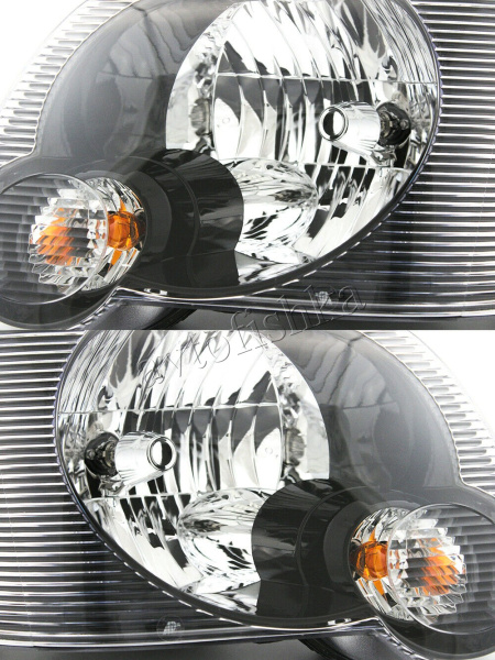 Ford Explorer (05-10) фары передние черные (патроны в комплекте), комплект 2 шт.