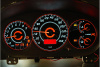 Honda Civic (01-05) светодиодные шкалы (циферблаты) на панель приборов - дизайн 1