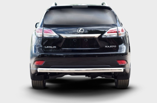 Lexus RX (12–) Защита задняя труба овальная 75х42 мм