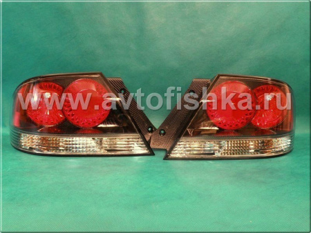 Mitsubishi Lancer 9 (03-07) фонари задние карбоновые, дизайн Toyota Altezza, комплект 2 шт.