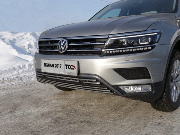 Volkswagen Tiguan (17–) Решетка радиатора нижняя 16 мм (Пакет 'Offroad')