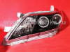Toyota Camry V40 (2006-2009) фары передние линзовые черные, со светящимися ободками, комплект 2 шт.