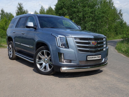 Cadillac Escalade (14–) Защита передняя нижняя (овальная) 120х60 мм