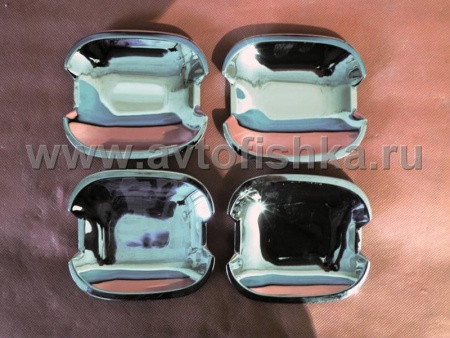 Mercedes W140 декоративные накладки под ручки дверей хромированные, комплект 4 шт.