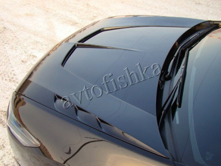 Honda Accord 8 (08 – 13) капот пластиковый "Agressive Air " №3 (с прорезанным центральным и боковыми воздуховодами) Honda Accord VIII (2008