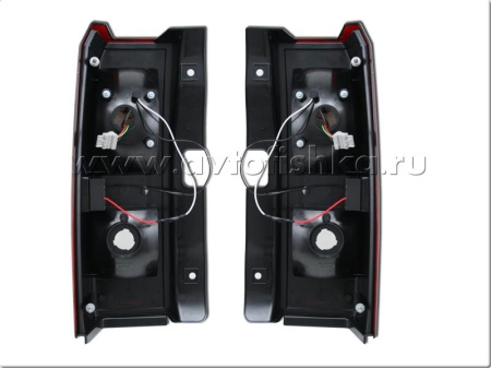 Hummer H3 (05-) фонари задние светодиодные, красно-белые, комплект 2 шт.
