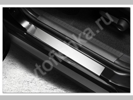 Mitsubishi Lancer 9 (2004-2008) накладки на пороги из нержавеющей стали, 4 шт.