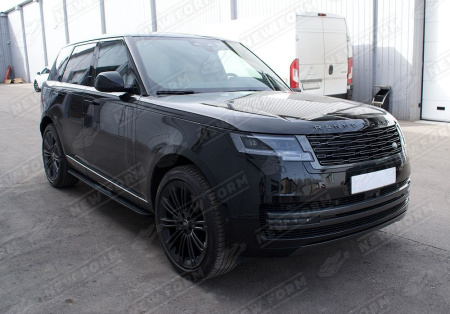 Land Rover Range Rover 5 поколение 2021 - 2023 Пороги черный молдинг