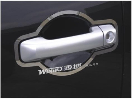 Toyota FJ Cruiser (07-) окантовка ручек дверей из нержавеющей стали, комплект