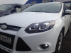 Ford Focus 3 (11-13) тюнинговые фары линзовые с DRL диодной подсветкой черные, 2 шт.