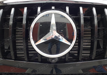 Mercedes-Benz GLE-Klasse C292 2015 - 2019 Решетка радиатора Panamericana черная с эмблемой хром