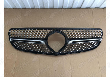 Mercedes-Benz GLC-Klasse X253 2015 - 2019 Решетка радиатора под камеру Diamond Sport черная