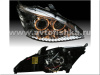Ford Focus 1 (98-04) Europe+USA фары ксеноновые передние линзовые хромированные, со светящимися ободками, комплект 2 шт.