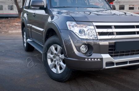 Mitsubishi Pajero 4 (06 – 15) накладки | реснички на фары