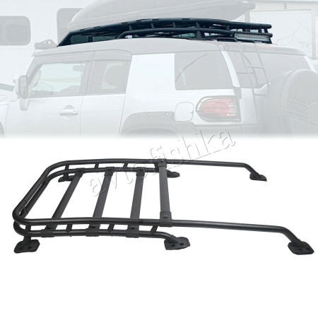Toyota FJ Cruiser (07-) багажник с рейлингами на крышу черные
