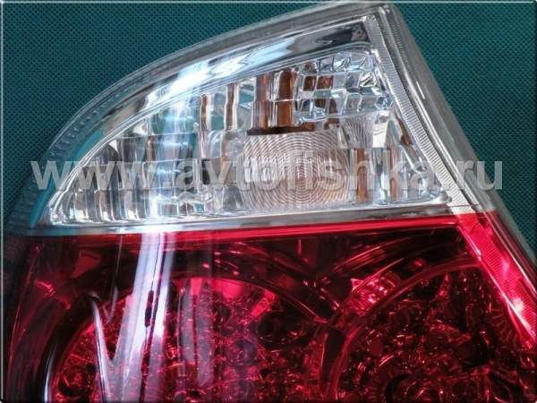 Toyota Camry 30 (02-04) фонари задние светодиодные красно-хромированные, комплект 2 шт.