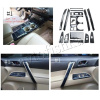 Toyota Highlander (2007-2012) отделка салона авто деревом накладки, темное матовое дерево, комплект 15 предметов.