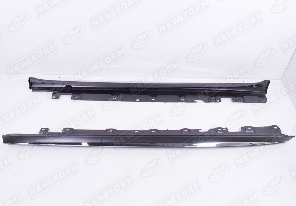 Mercedes-Benz S-Klasse W223 2020 - н.в. Пороги AMG с хромированными вставками